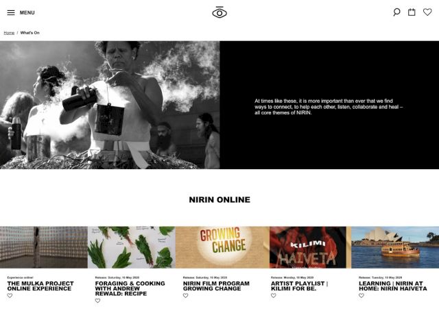 Biennale of Sydney 2020, website screenshot