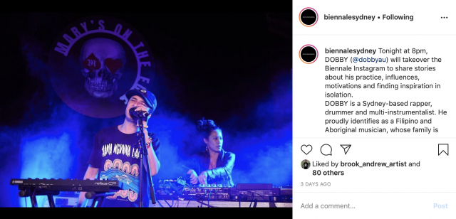 Biennale of Sydney, Instagram post