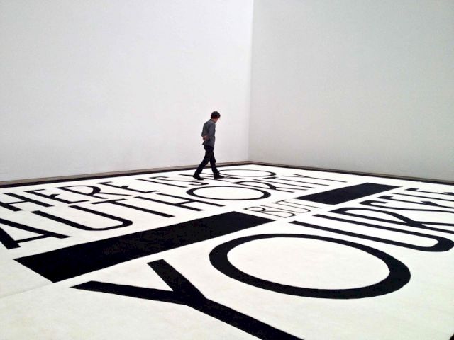 Marco Fusinato, "There Is No Authority", 2012