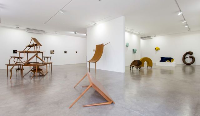 Installation view 2016 with works by Edgard de Souza. Photo: Maurício Froldi