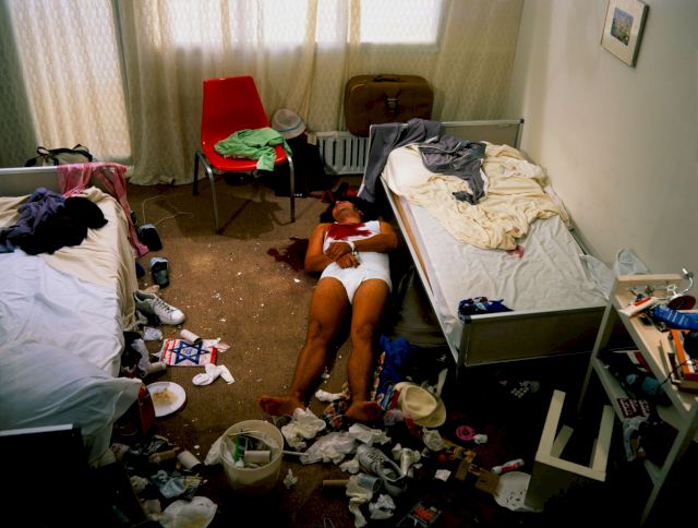 Christoph Draeger, Dead Hostage (Black September), 2002. Snapshot from the production, inkjet file print, 110 x 150 cm. Edition of 5. Courtesy of Lokal_30, Warsaw. Photo by Christoph Draeger.