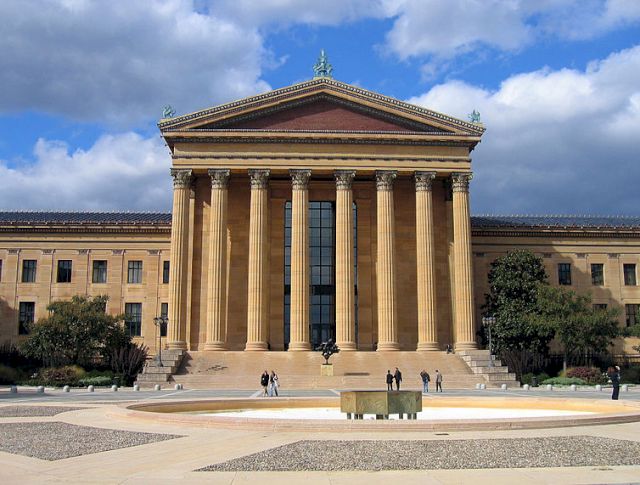 Front view of the Philadelphia Museum of Art