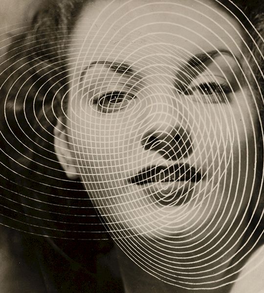 James Hamilton Brown,
Untitled Photomontage (Woman’s Face with Spirals), 1940s