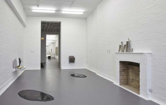 Installation view of "Geographies of Contamination" at DRAF, London, 2014