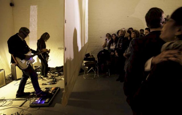 Rodney Graham with Kim Gordon performance at DRAF, October 2013