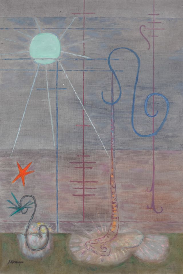 Janina Kraupe, Transmutations XI, 1984, oil paint on canvas, 104 x 70 cm Photo: Borowik Foundation © all rights reserved