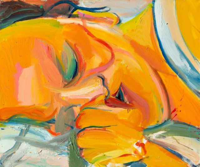 Monika Misztal, She (from the “Porno-Erotic” cycle), 2020, oil paint on canvas, 50 x 60 cm Photo: Borowik Foundation © all rights reserved