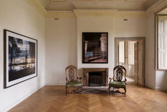 (l–r) JORMA PURANEN, Icy Prospects #18, 2009; ANDRES SERRANO, The Church (St. Eustache II, Paris), 1991. Photo: © Thomas Wesely