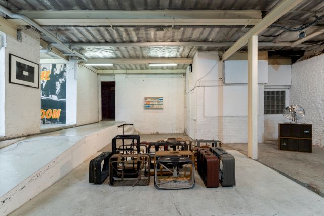 Exhibition view - the View at Loft, Servais Family Collection, Brussels, 2024 | works from left to right: Hiroshi Sugimoto, Cemile Sahin, Damien Hirst, Pravdoliub Ivanov, Ícaro Zorbar © Hugard & Vanoverschelde