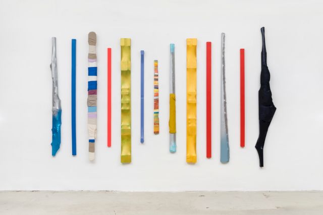 Petr Dub, Lorem Ipsum, acrylic, canvas, wood, synthetic varnish, 220 x 460 cm, 2018. Photo courtesy of the artist and Havrlant Art Collection