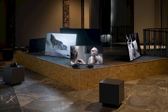 Das Sowjetische Hauptquartier, Sven Johne, installation view at Fluentum, 2023. Photo: Stefan Korte