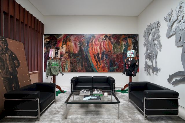 Agus Suwage, Erianto, Nasirun, Indieguerillas, Entang Wiharso ©Indra Leonardi