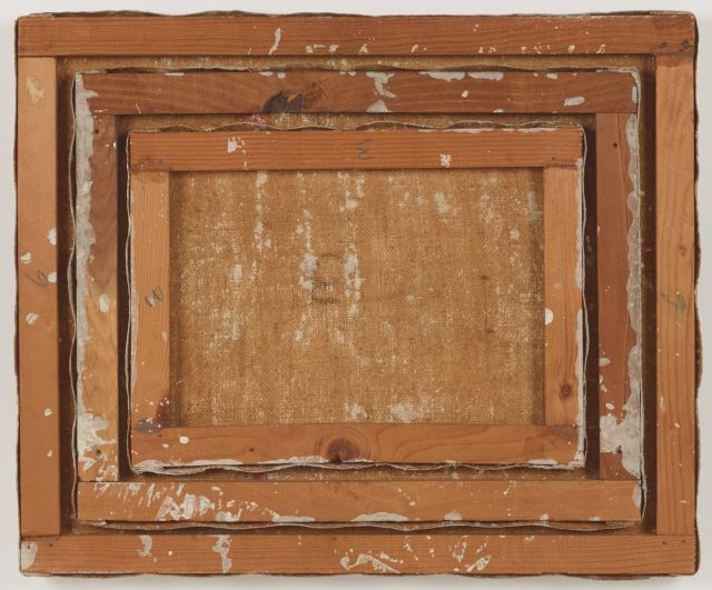 Giulio Paolini, 'Untitled', 3 resersed primed canvases mounted one inside the other, 40,6 x 50,8 cm. Photo: Johannes Stoll / Belvedere, Wien