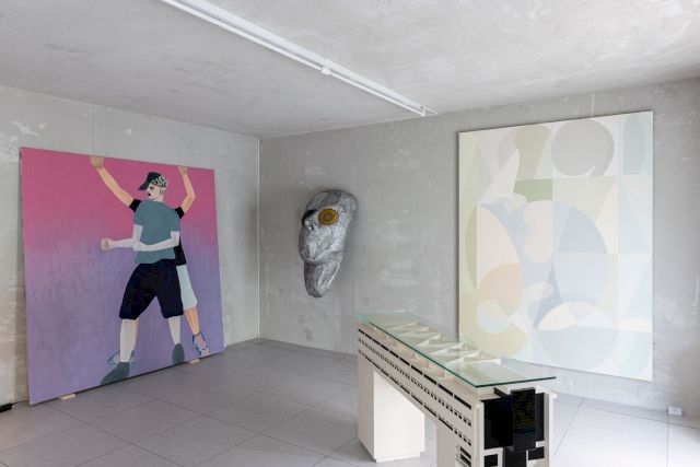 Trento, installation view, Florian Krewer, Jean-Marie Appriou, Sebastian Black - Photo: Luca Meneghel