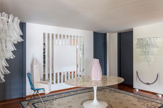 Trento, installation view, Andra Ursuta, Daniel Buren, Simone Leigh, Aldo Grazzi - Photo: Luca Meneghel