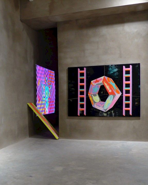 Installation view of Ben Jones "Concept Unification" at LOYAL