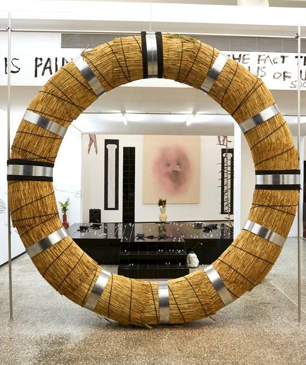 Installation view from "SI SEDES NON IS", 2017 at The Breeder Gallery, Athens