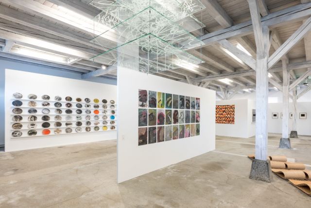 Kunst(Zeug)Haus, "Rhythm, Row, Repetition", collection exhibition on the ground floor.